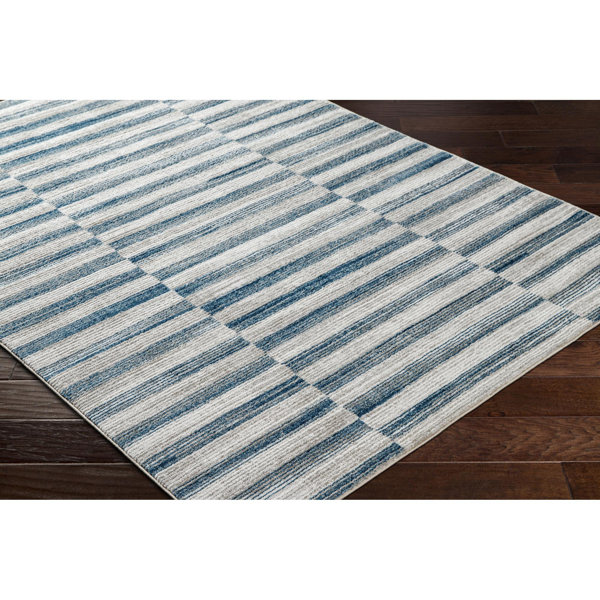 Latitude Run® Alban Abstract Blue Area Rug Wayfair